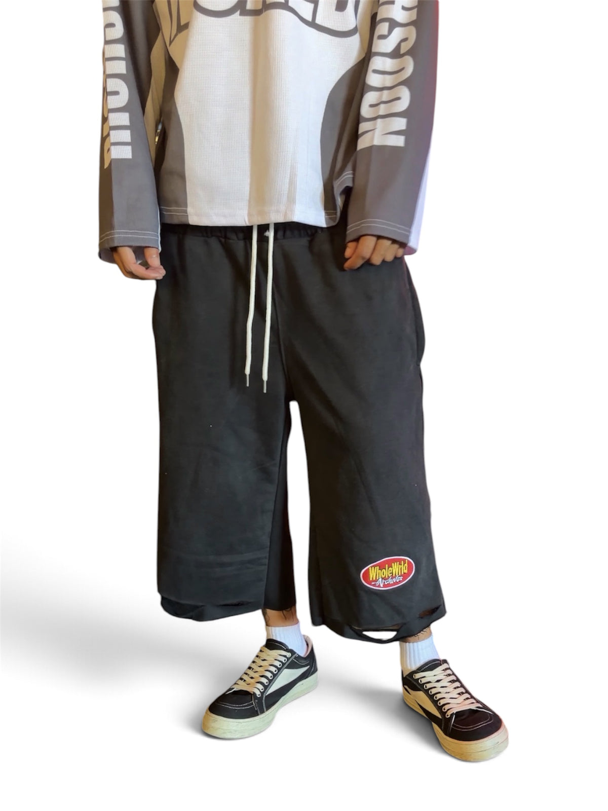 Black "Swag" Sweat Shorts