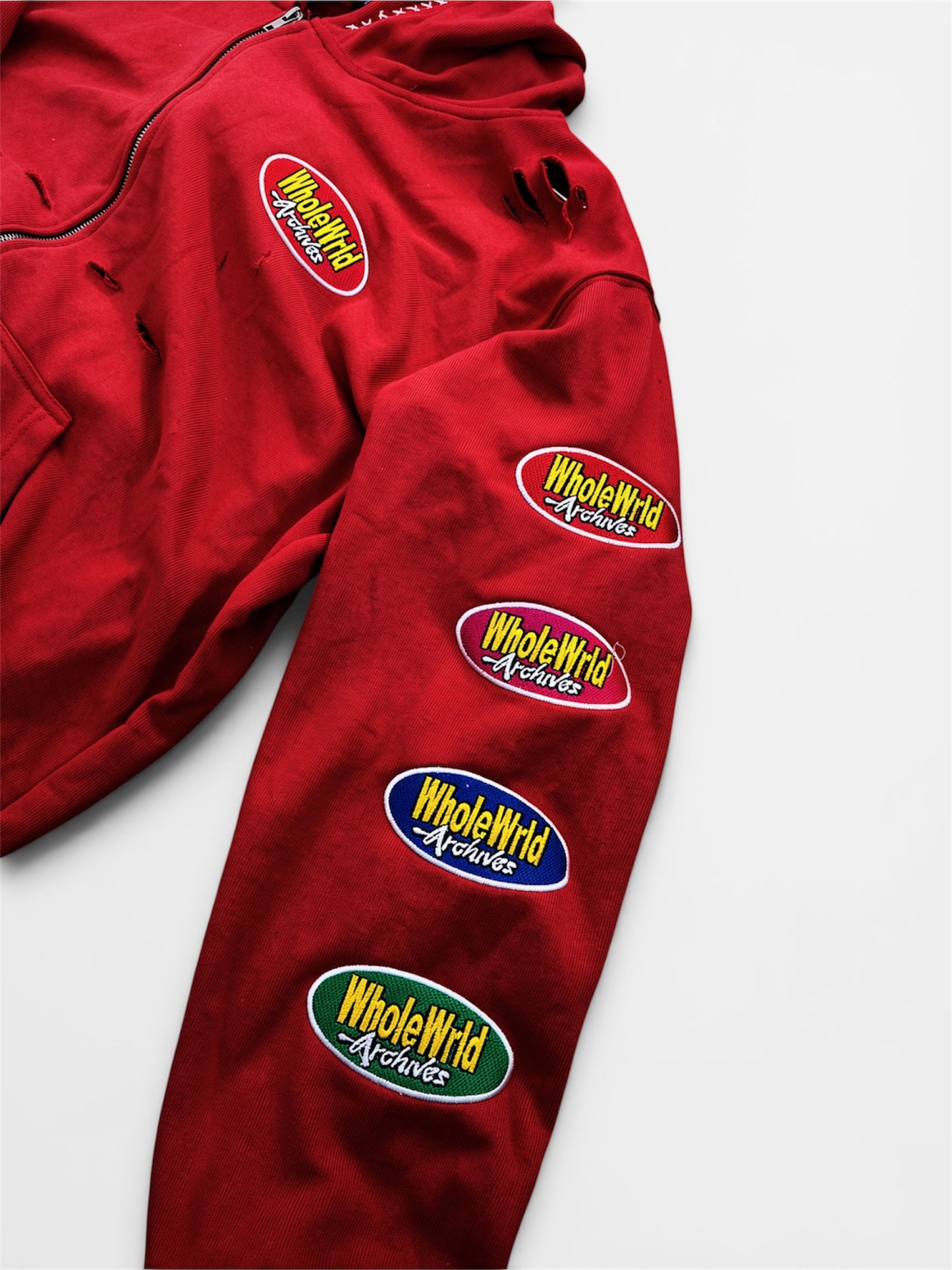 Red "SWAG" Zip-Up Jacket
