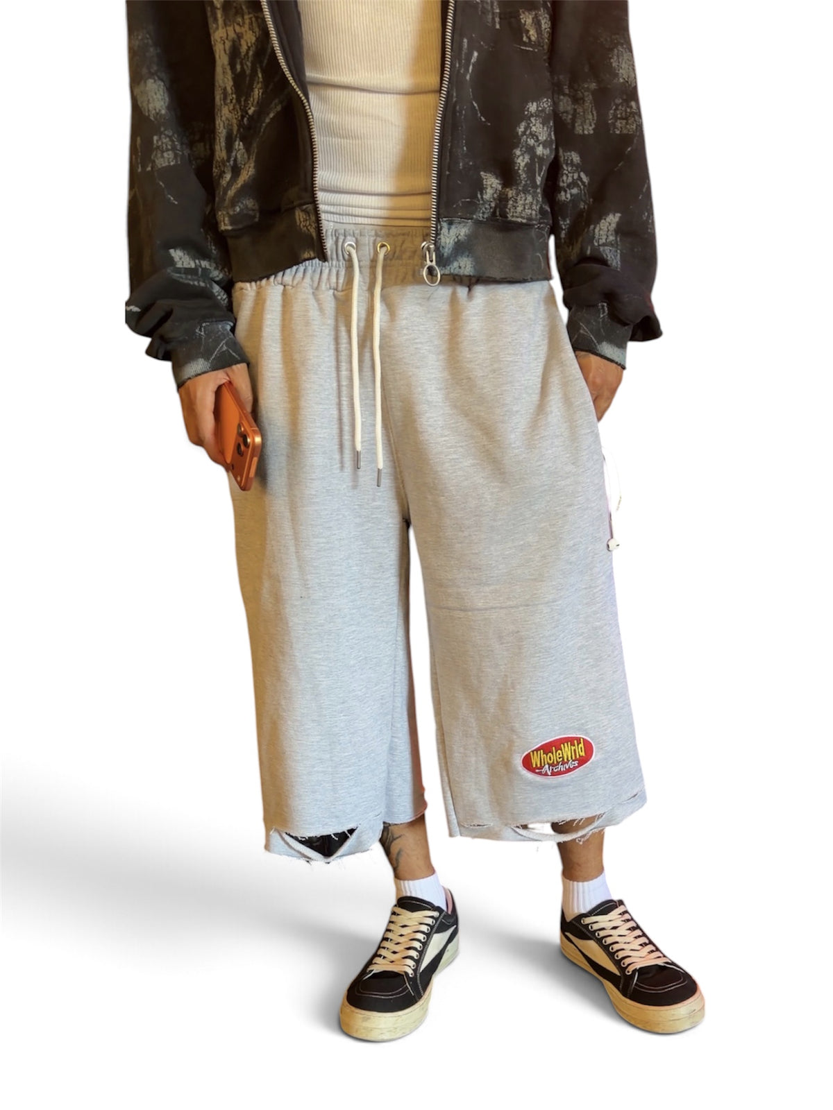Grey "Swag" Sweat Shorts
