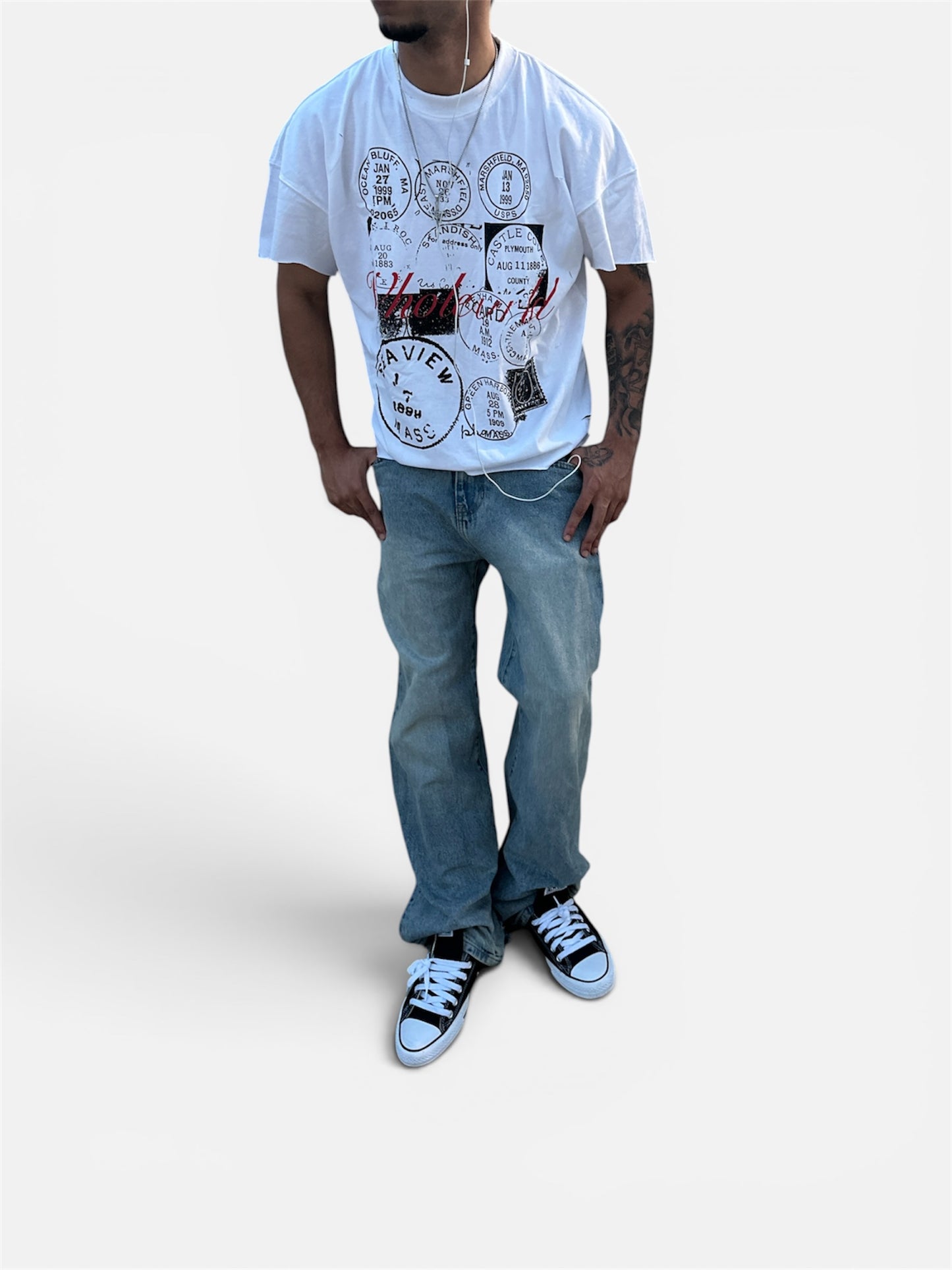 “POSTAL STAMP” Vintage Style Tee