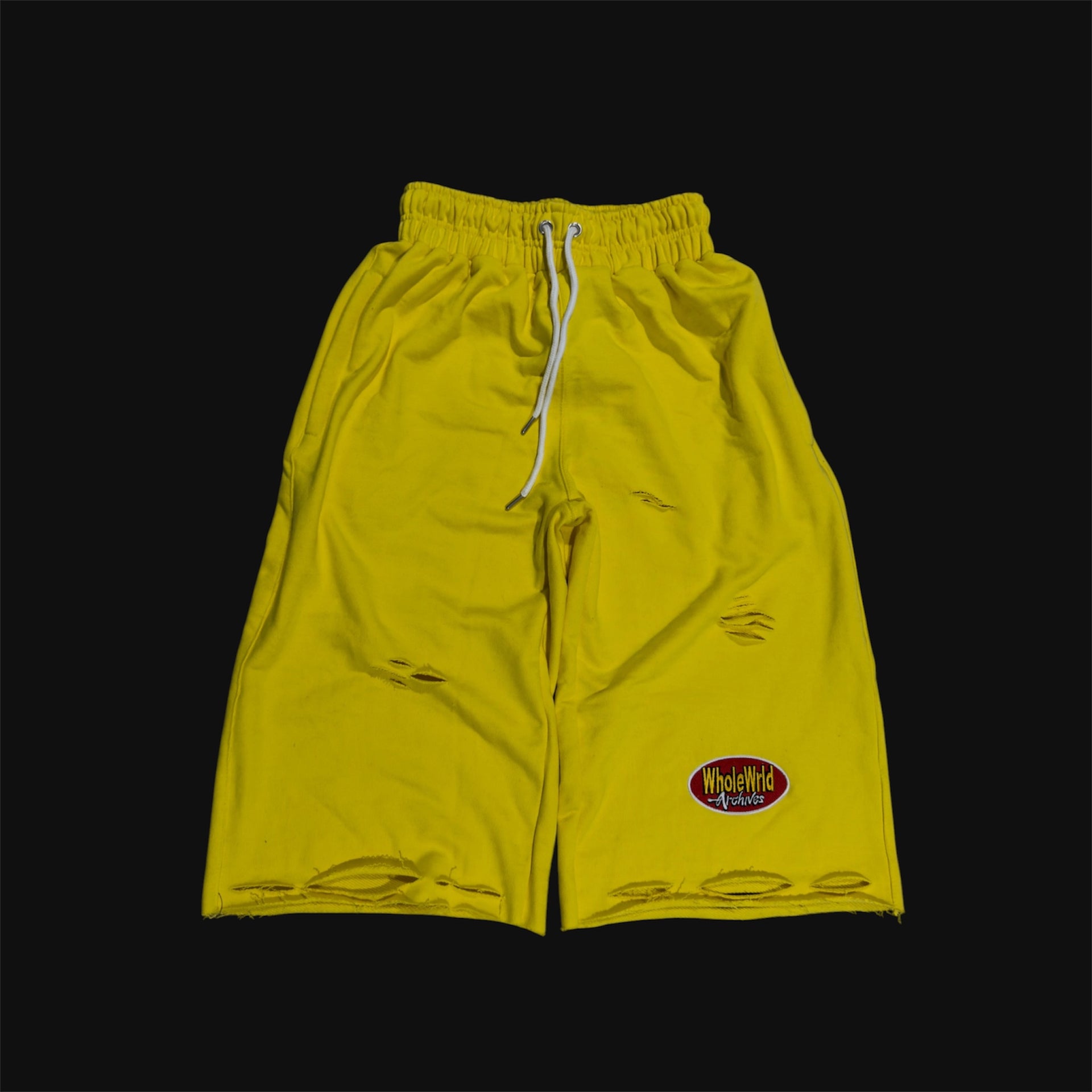 Yellow "Swag" Sweat Shorts