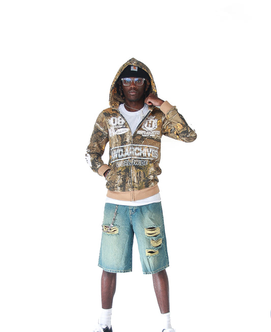 Camo Zip-up